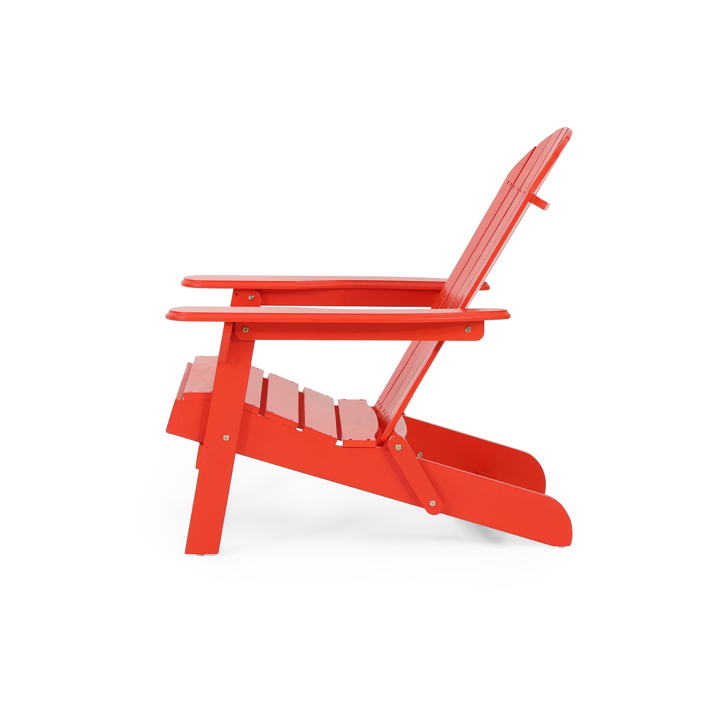 Cartagena Outdoor Rustic Acacia Wood Folding Adirondack Chair, Set of 4