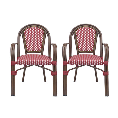 Symonds Outdoor French Bistro Chairs, Set of 2