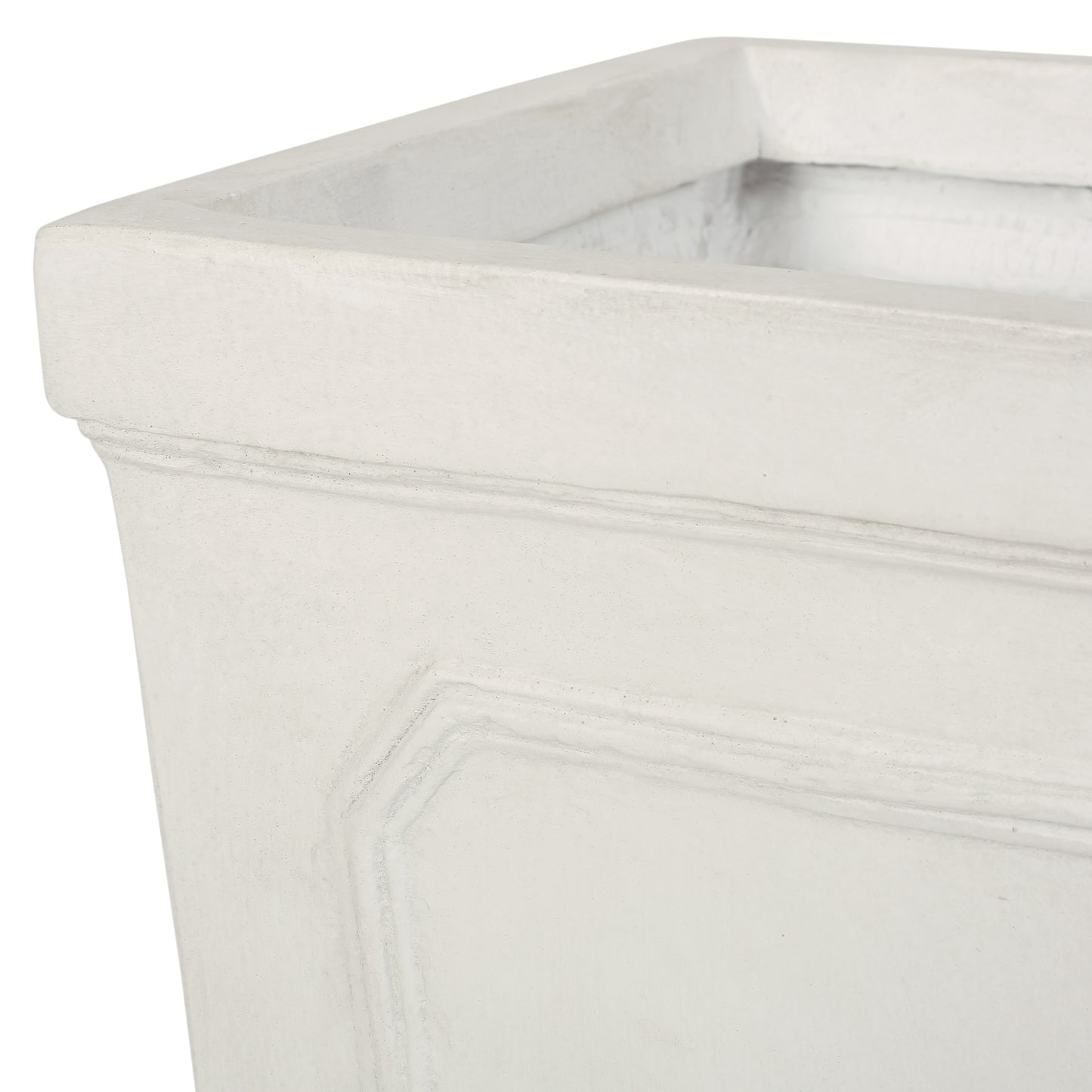 Greg Outdoor Cast Stone Tapered Planter