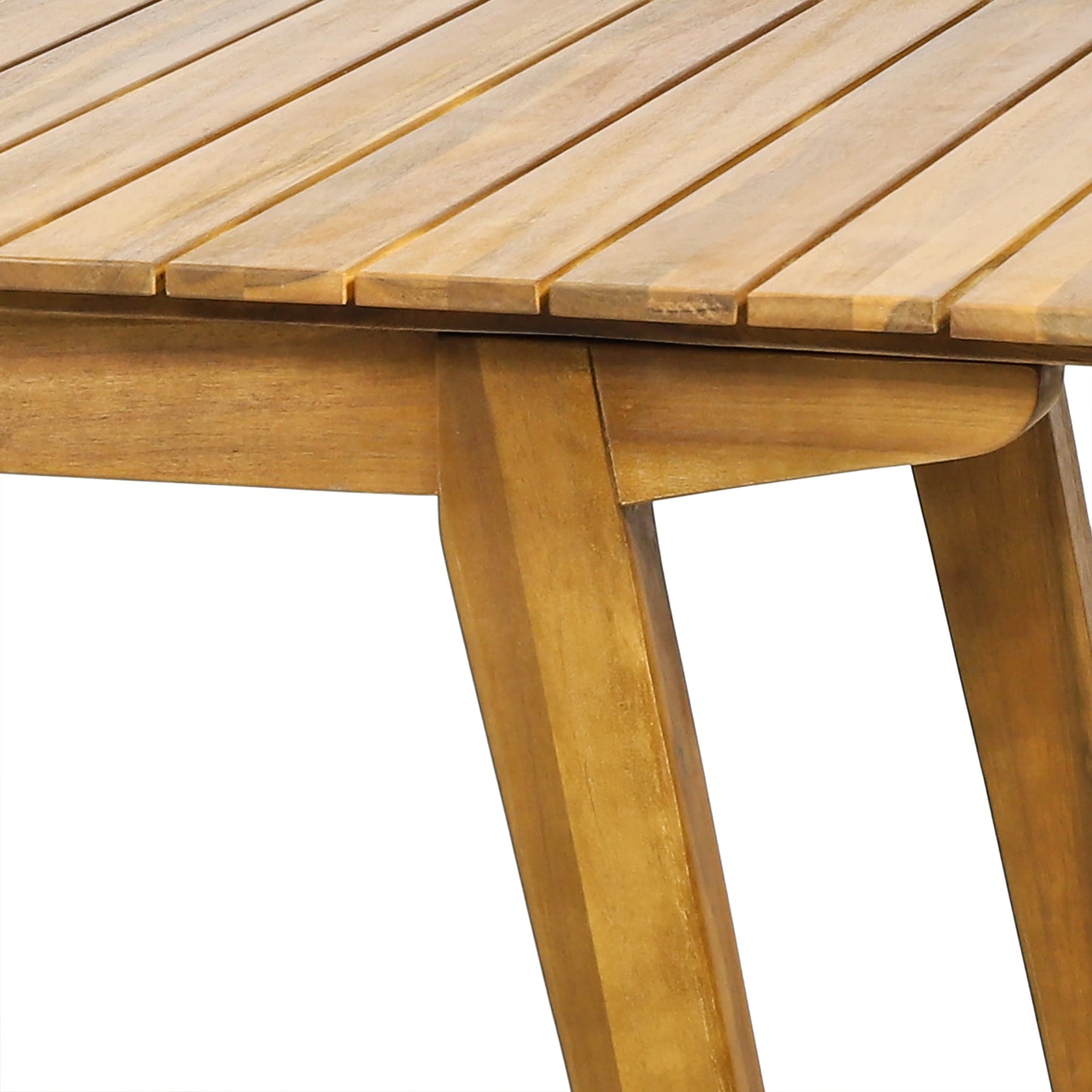 Tavish Outdoor Rustic Acacia Wood Dining Table