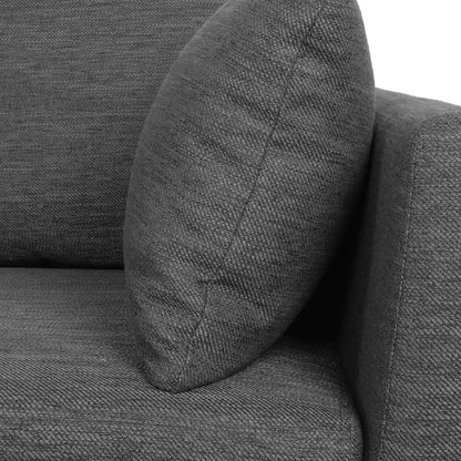Wadleigh Contemporary Fabric Pillow Back 3 Seater Sofa