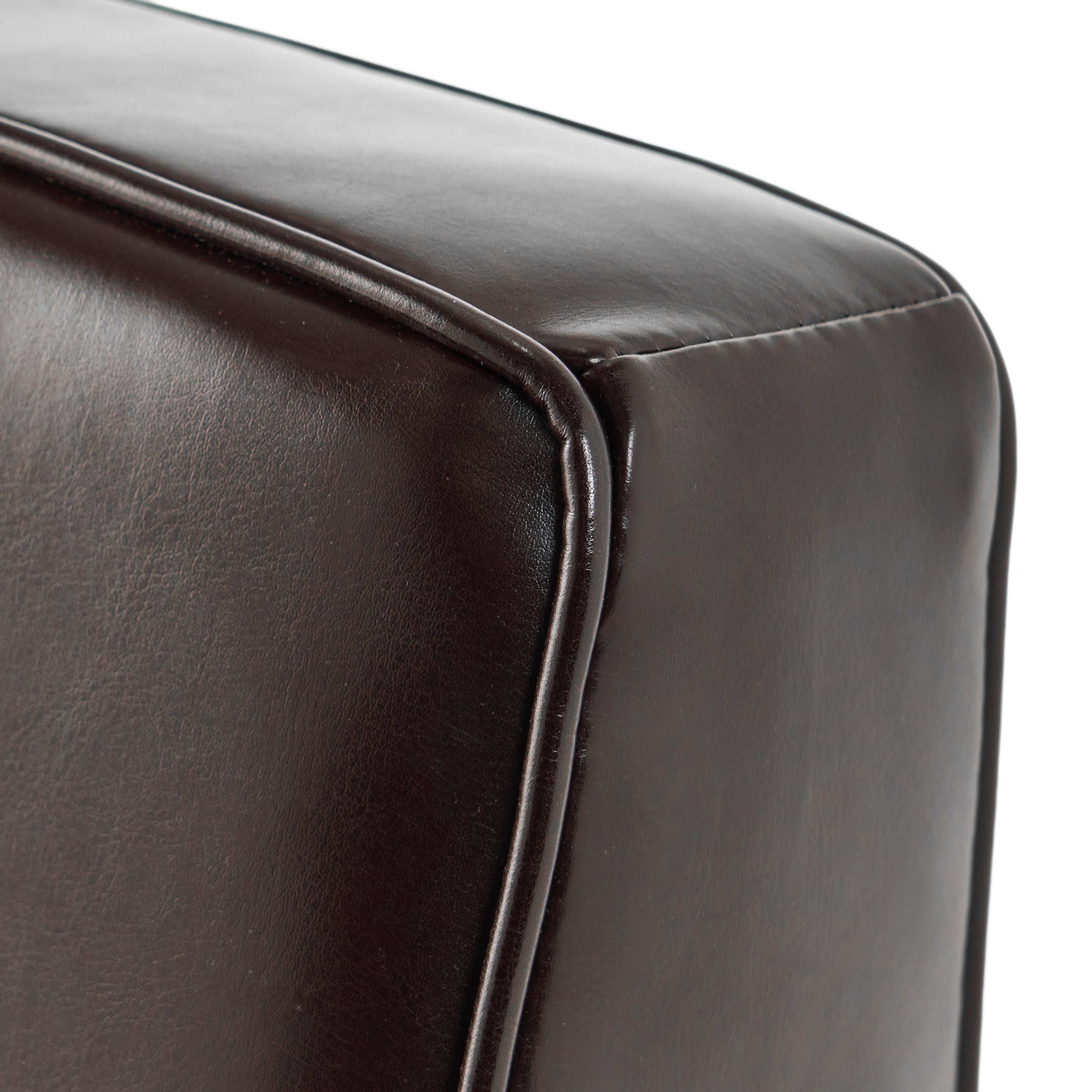 Barzini Brown Leather Club Chair – GDFStudio