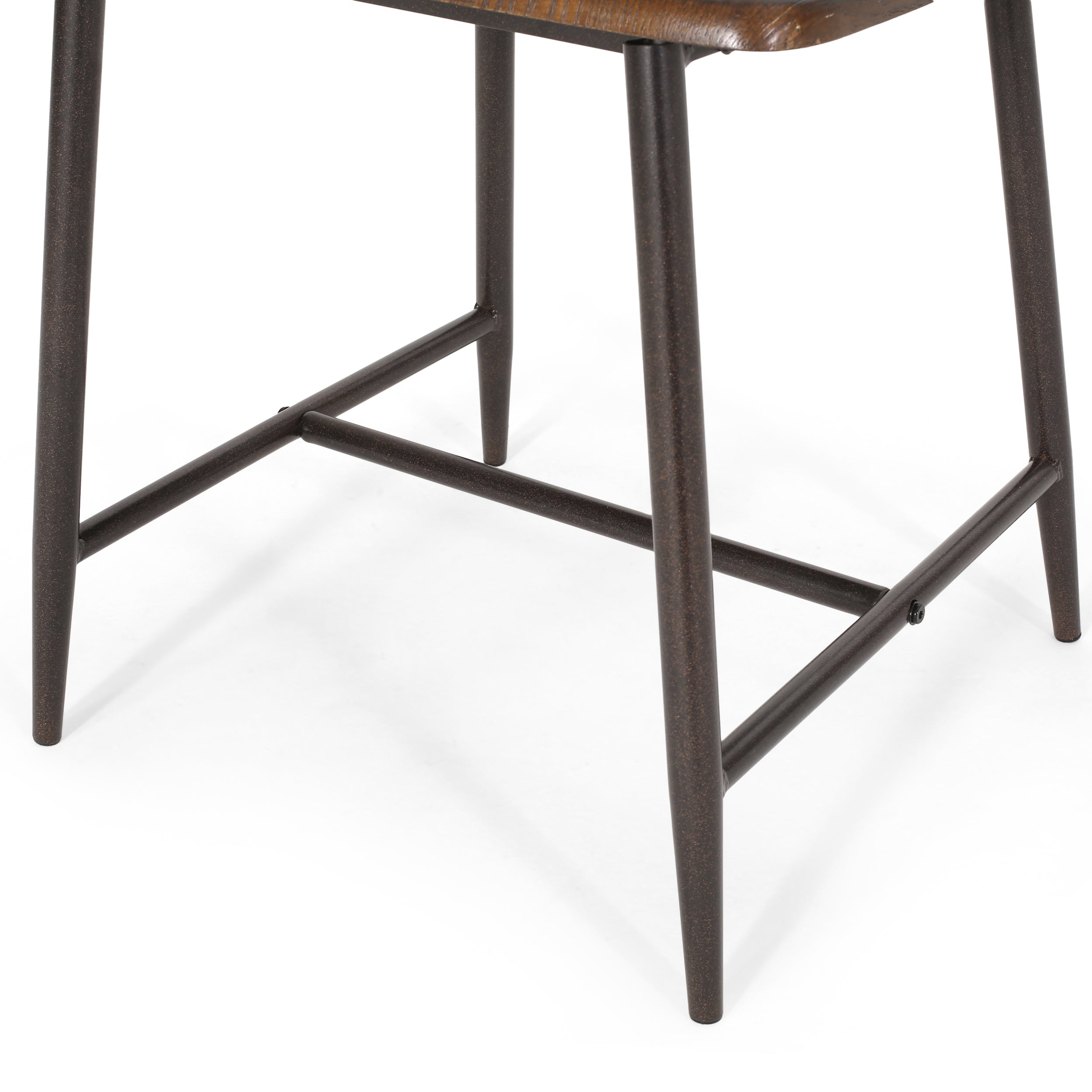 Conwell Farmhouse Spindle Back Dining Chairs, Set of 2, Dark Brown and ...