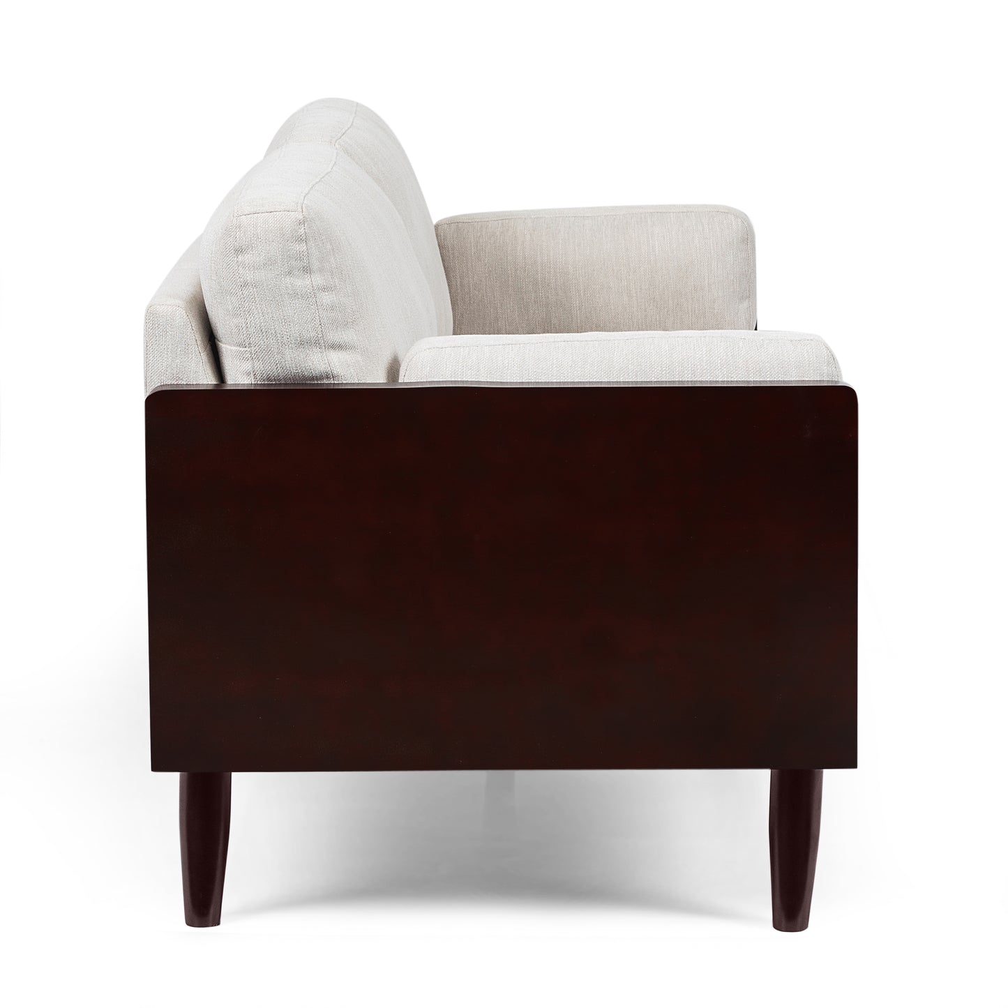 Bagan Mid-Century Modern Upholstered 3 Seater Sofa