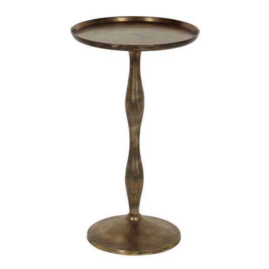 Waleska Boho Glam Handcrafted Aluminum Accent Table