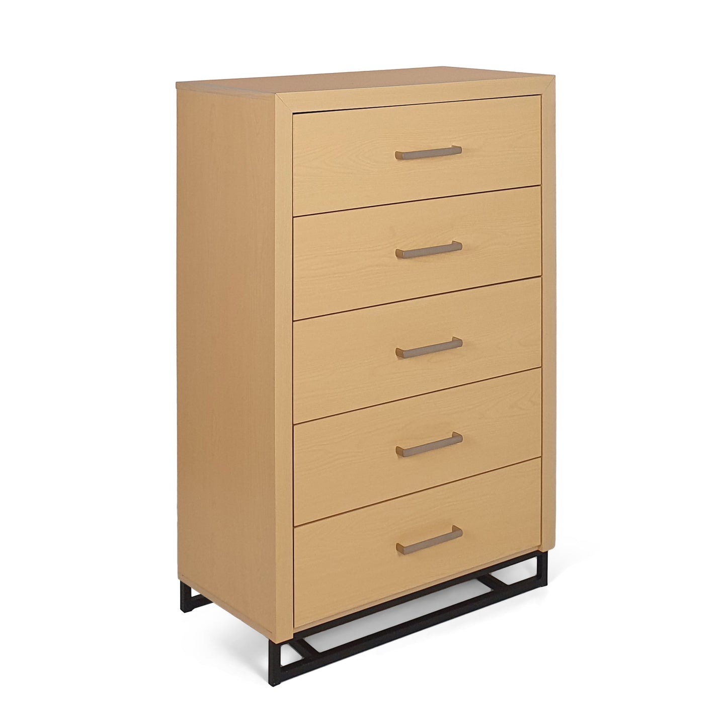 Borah Contemporary Faux Wood 5 Drawer Dresser