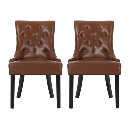 Maggie Contemporary Tufted Dining Chairs, Set of 2