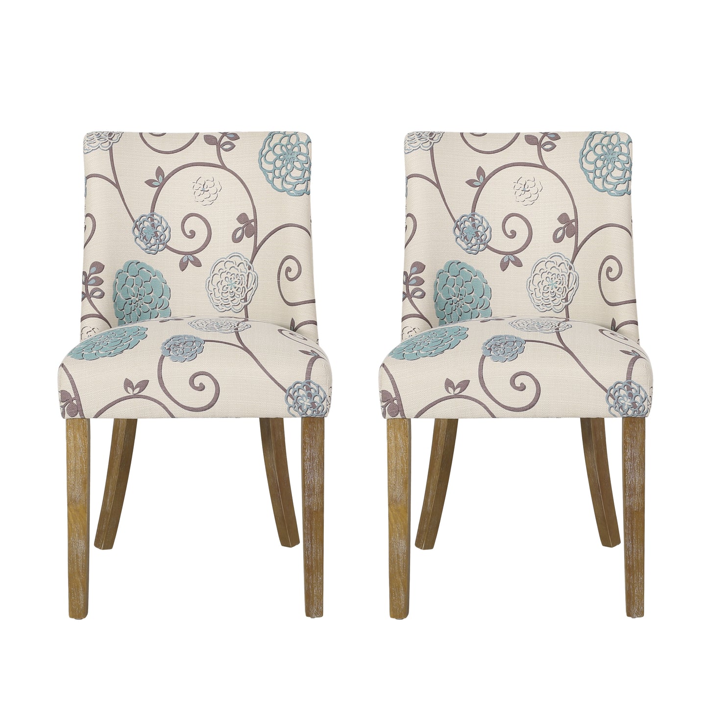 Gladwin Contemporary Fabric Dining Chairs, Set of 2