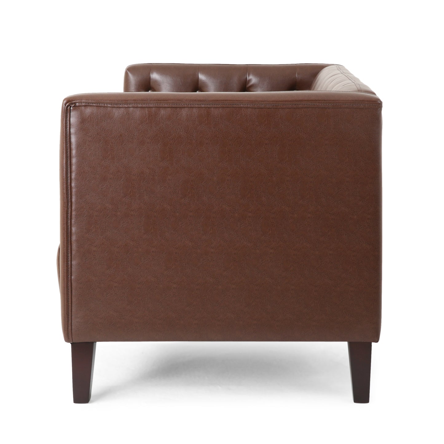 Drache Contemporary Upholstered Tufted Loveseat
