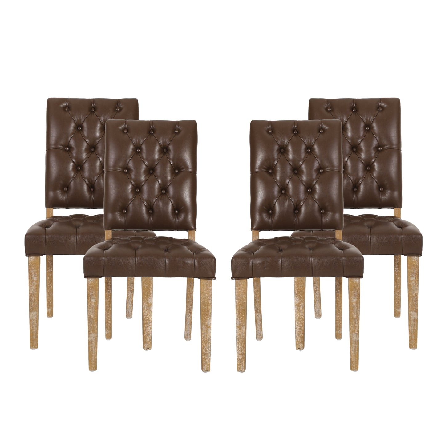 Welby Contemporary Tufted Dining Chairs, Set of 4