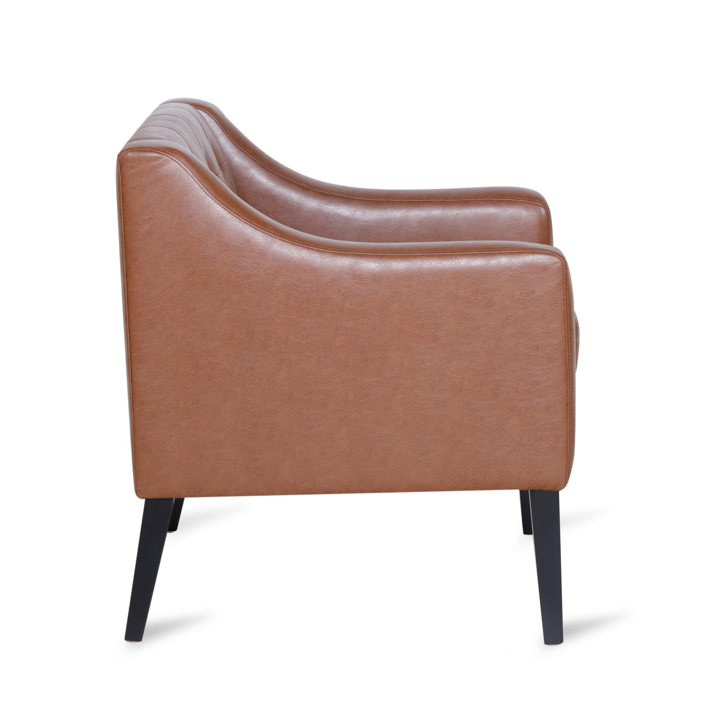 Aragon Contemporary Faux Leather Tufted Accent Chair