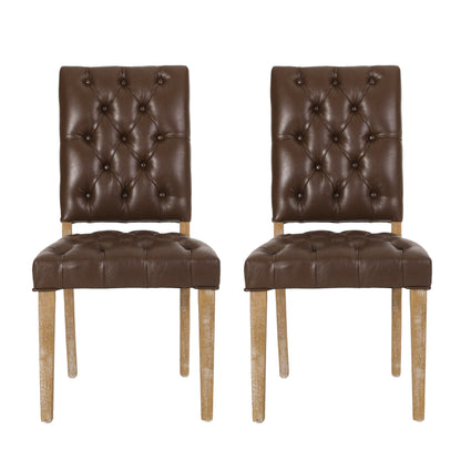 Welby Contemporary Tufted Dining Chairs, Set of 2