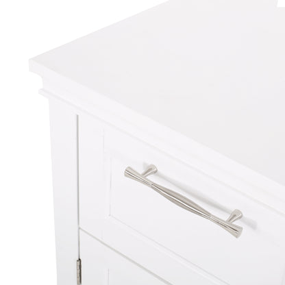 Meader Modern Bathroom Floor Storage Cabinet with Drawer